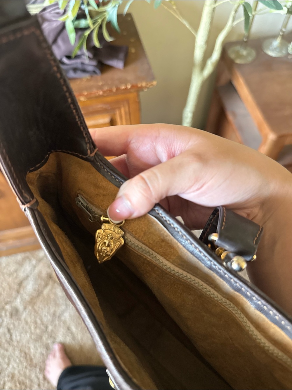 Gucci Suede 1961 jackie bag - Picture 6 of 10